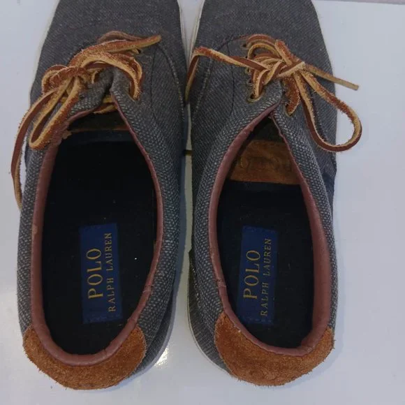 Polo by Ralph Lauren Men's Size 8 Gray Brown Sneakers Shoes - Picture 8 of 11